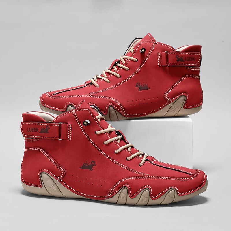Suede Ankle Boot - Leather Casual Shoes Sneakers for Men