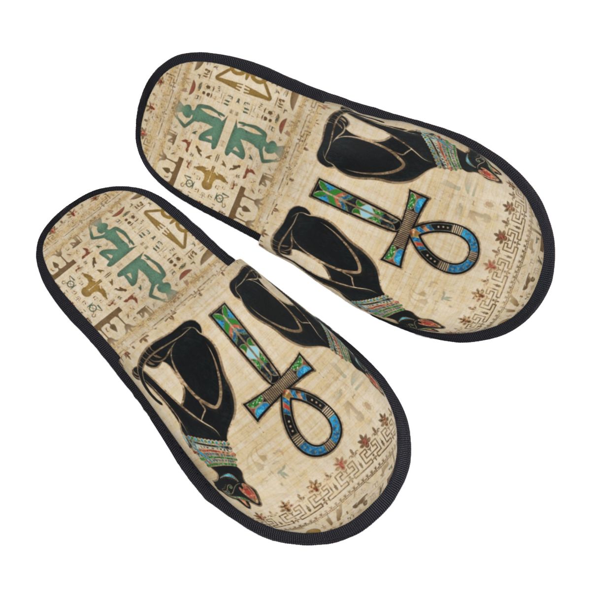 Women Shoes Egypt - Custom Egyptian Cats And Ankh Cross