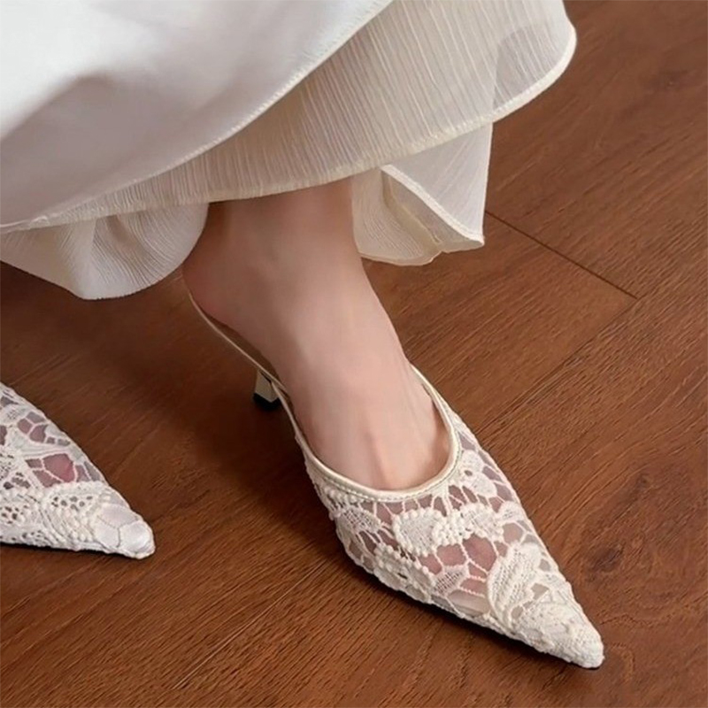 Pointed Toe Slippers Women Mes - Women Shoes Size 7 评论和价格