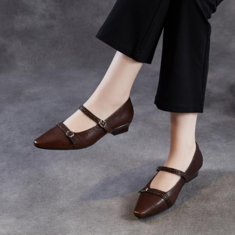 Brown Black Korea Women Flats  - Shoes For Women Flats 评论和价格