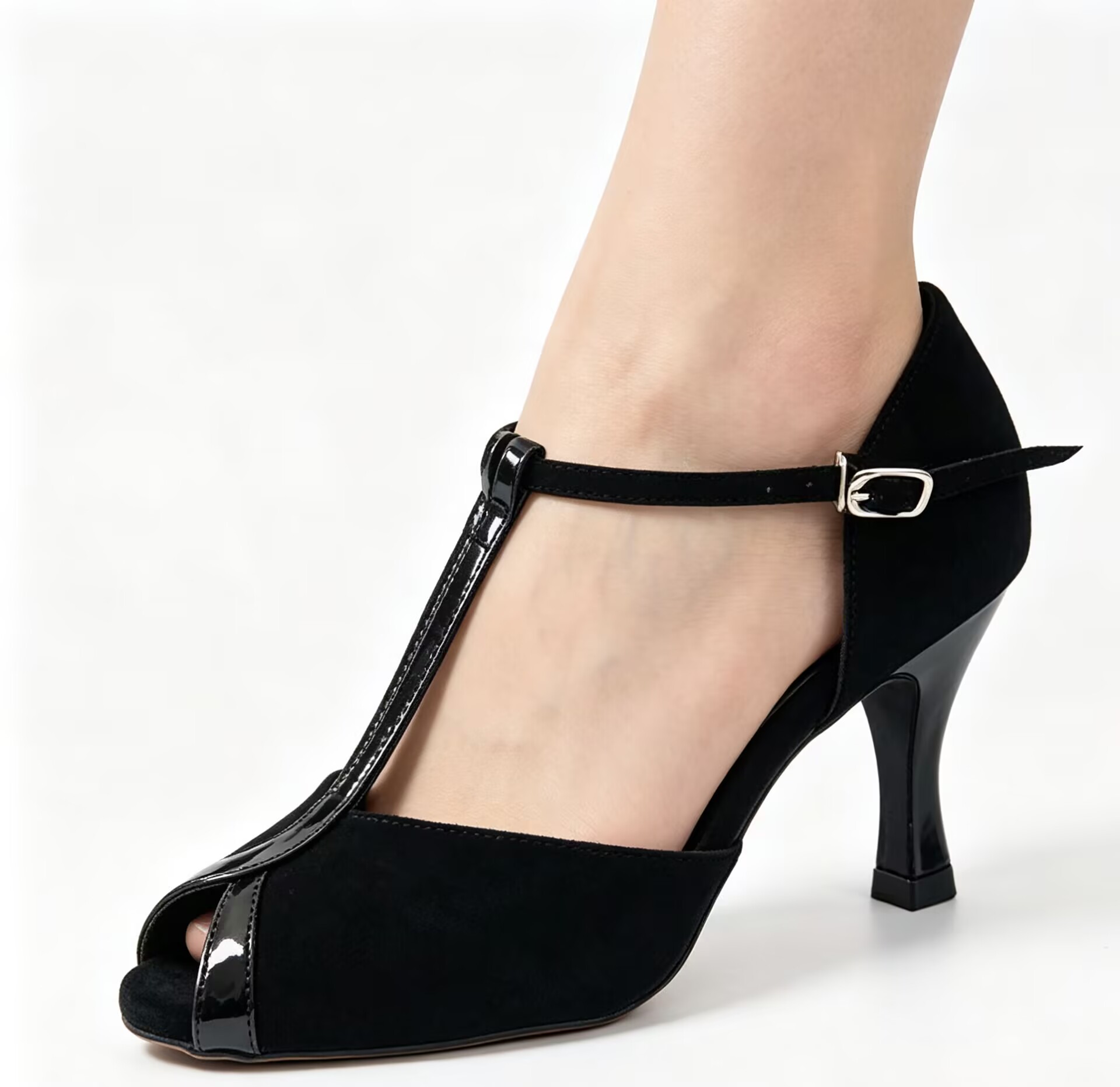 Evkoodance Black Or Tan Pu Lat - Women Shoes Size 7 评论和价格
