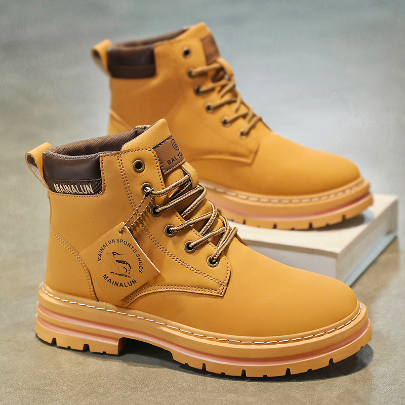 Classic Men High Top Boots Hig - Suede Ankle Boot 评论和价格