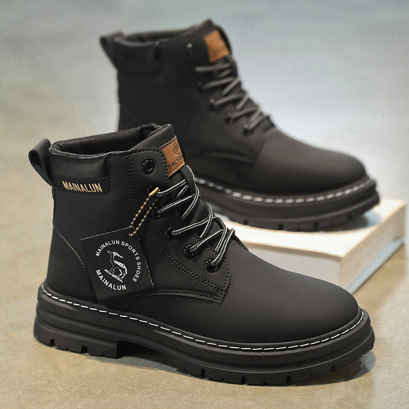 Classic Men High Top Boots Hig - Suede Ankle Boot 评论和价格