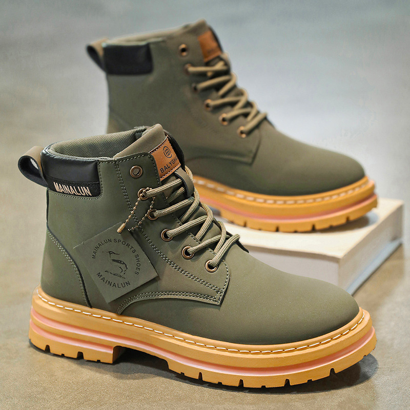 Classic Men High Top Boots Hig - Suede Ankle Boot 评论和价格
