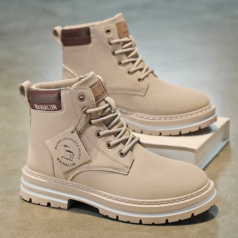 Classic Men High Top Boots Hig - Suede Ankle Boot 评论和价格