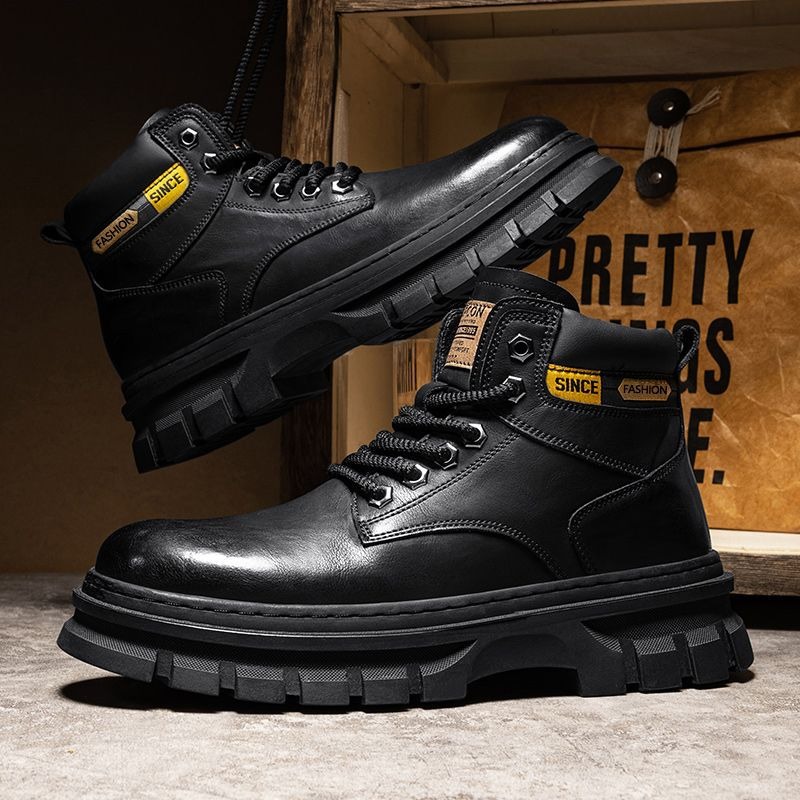 Vintage Men Platform Ankle Boo - Suede Ankle Boot 评论和价格