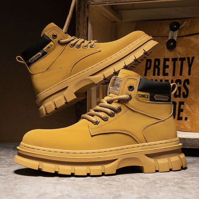 Vintage Men Platform Ankle Boo - Suede Ankle Boot 评论和价格