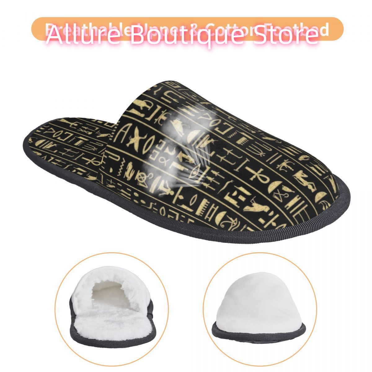 Custom Gold Hieroglyphics Hous - Women Shoes Egypt 评论和价格