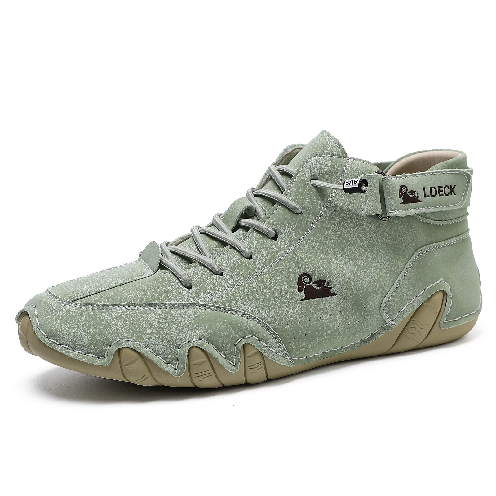 Men's Genuine Leather Shoes An - Suede Ankle Boot 评论和价格