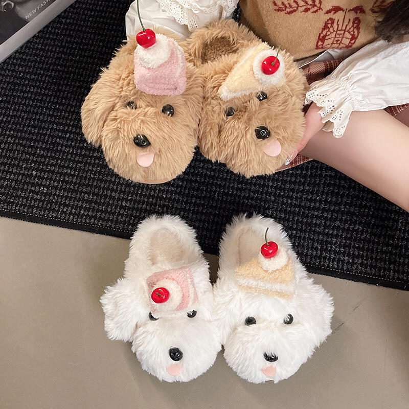 Winter Fluffy Women's Slippers - Fluffy Fur Slipper 评论和价格