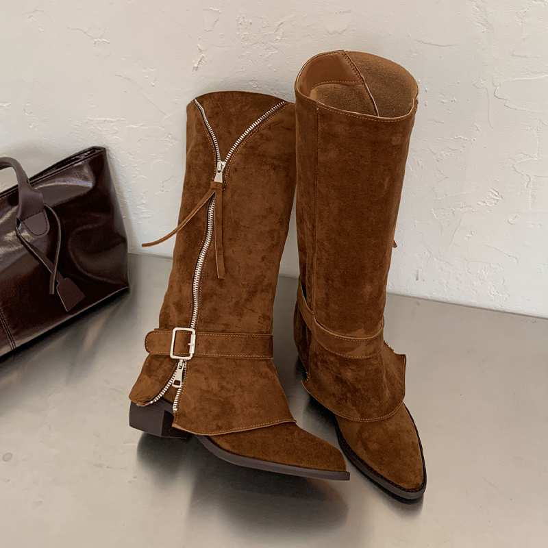 Women Western Cowboy Mid Calf  - Women Shoes Size 7 评论和价格
