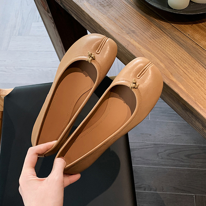 Women's Vintage Split Toe Mary - Shoes For Women Flats 评论和价格