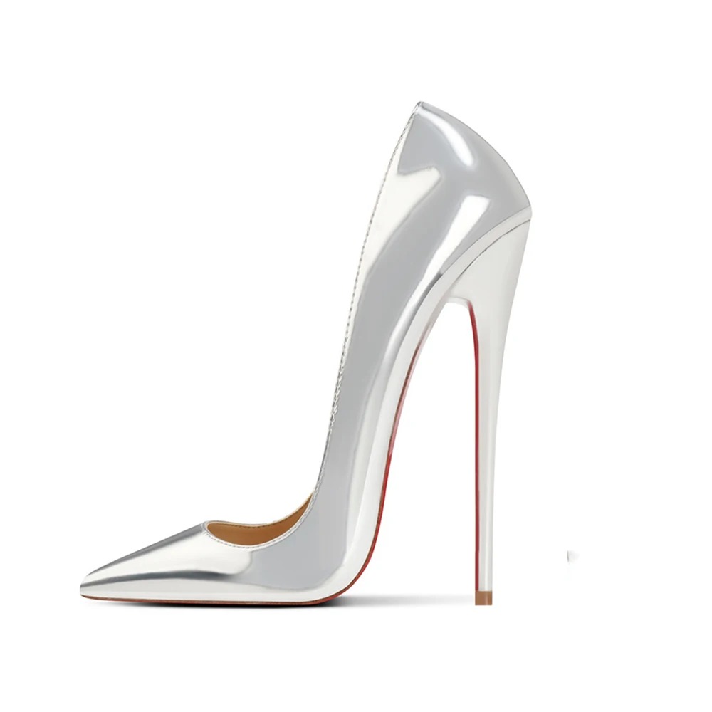 New Style Sexy 16CM Extreme Po - Patent Leather Pump 评论和价格