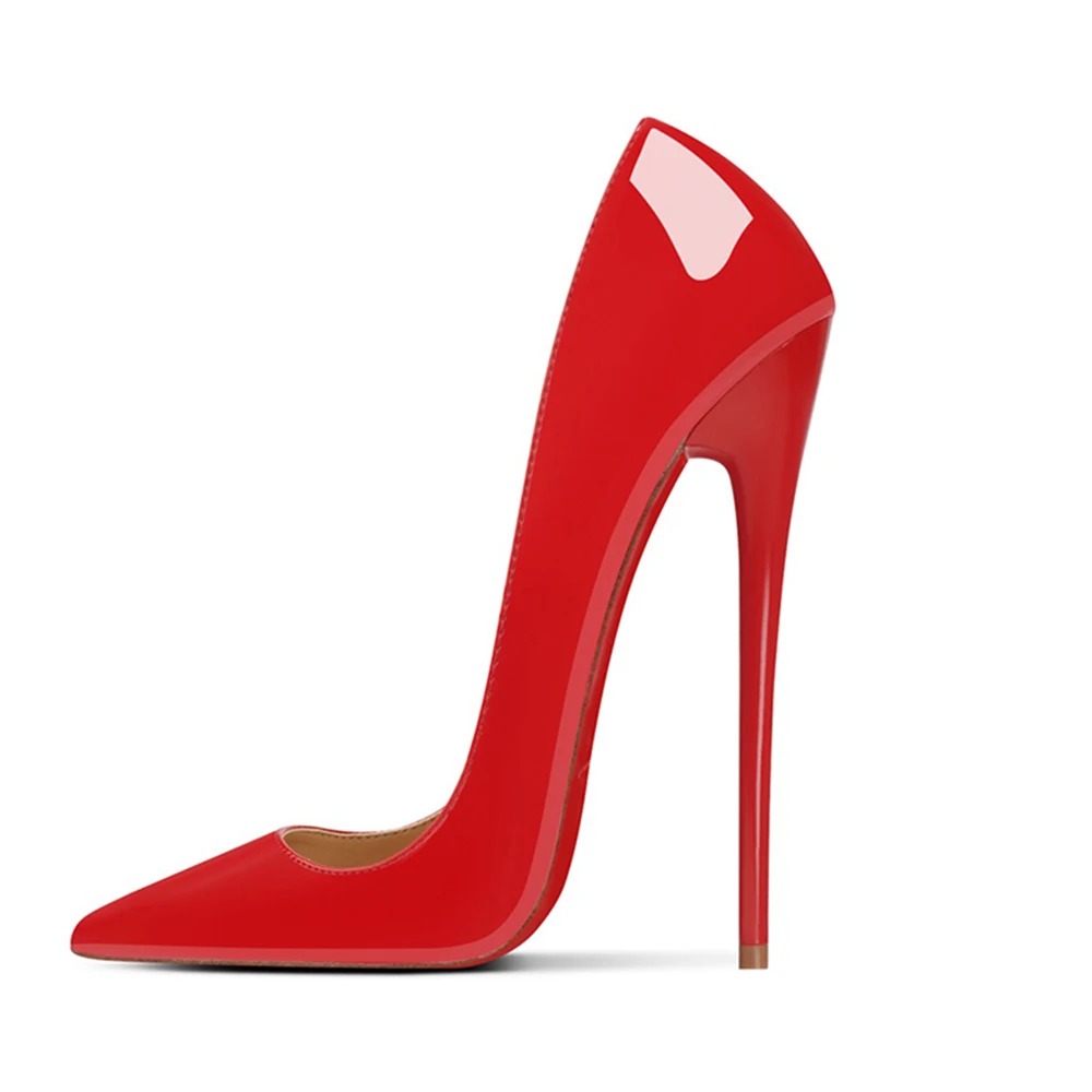 New Style Sexy 16CM Extreme Po - Patent Leather Pump 评论和价格