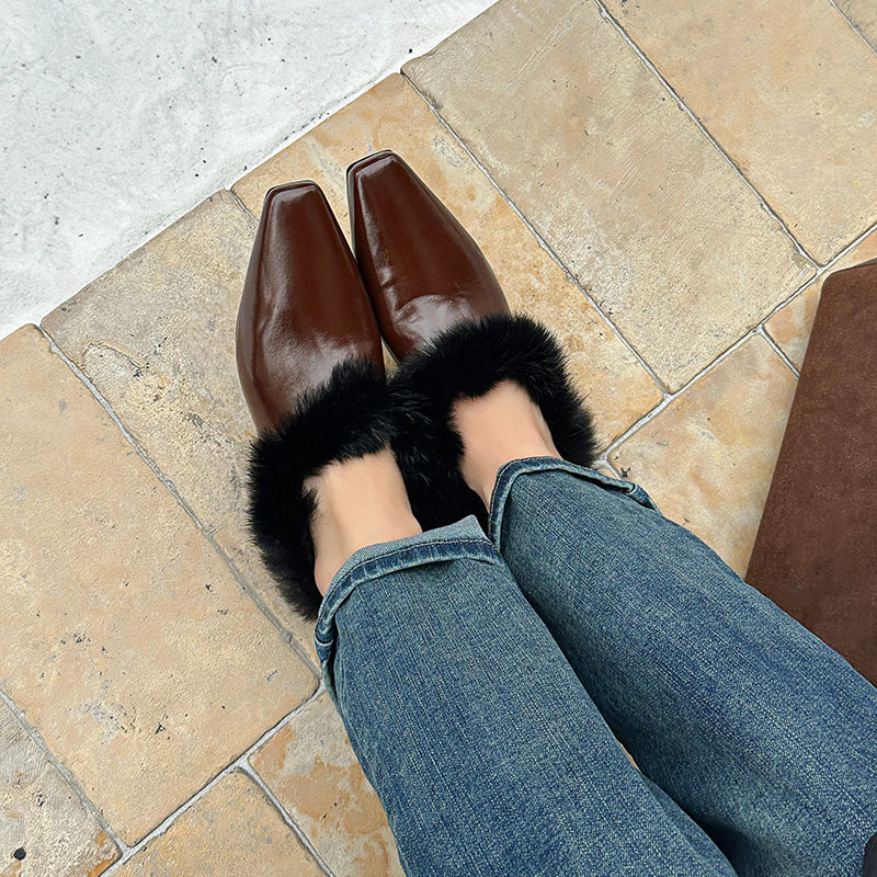 Winter Plush Designer Warm Fla - Shoes For Women Flats 评论和价格