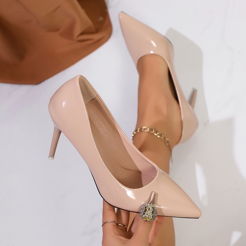 Patent Leather Nude High Heels - Patent Leather Pump 评论和价格