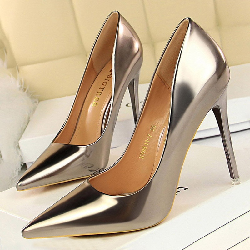 BIGTREE Shoes Woman Pumps Pate - Patent Leather Pump 评论和价格