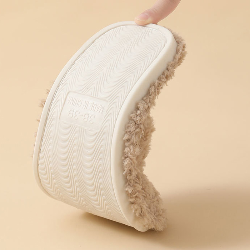 Autumn Winter Flat Sole Fluffy - Fluffy Fur Slipper 评论和价格