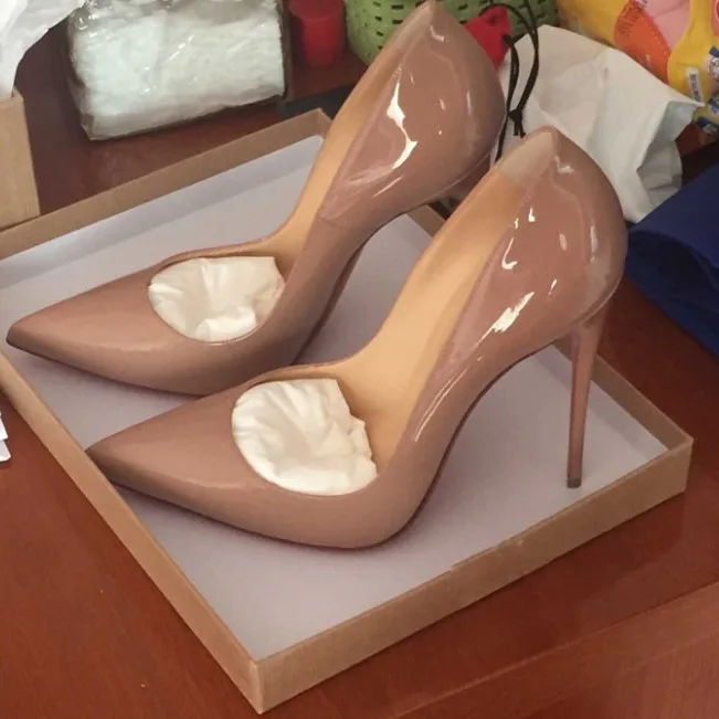 New 12cm Lacquer Leather Sexy  - Patent Leather Pump 评论和价格