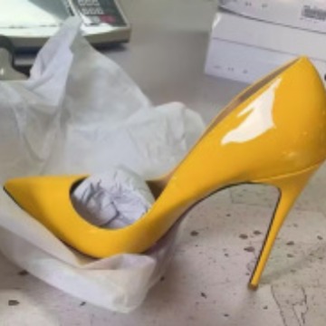 New 12cm Lacquer Leather Sexy  - Patent Leather Pump 评论和价格